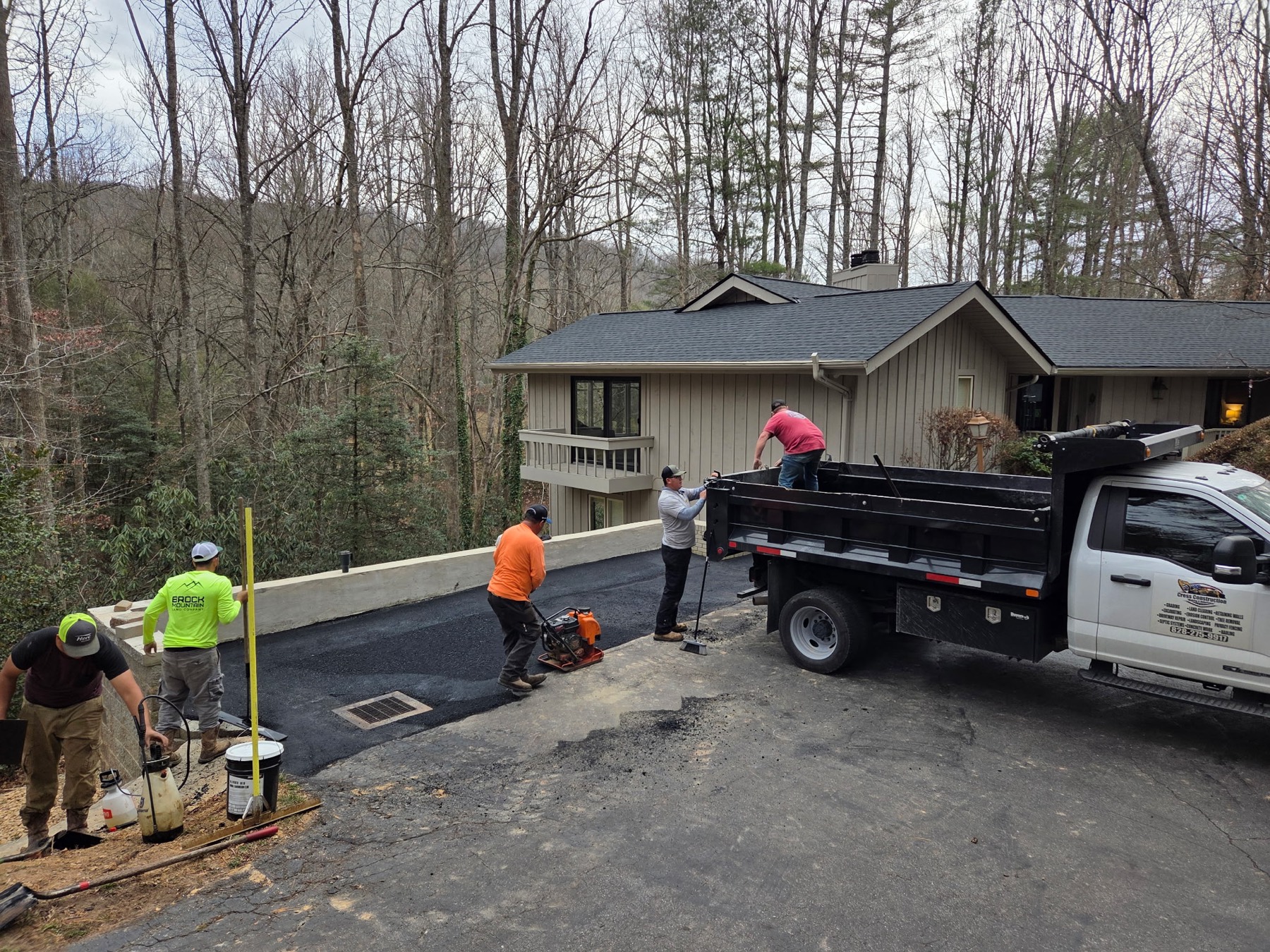 Asphalt driveway paving by Cress Construction