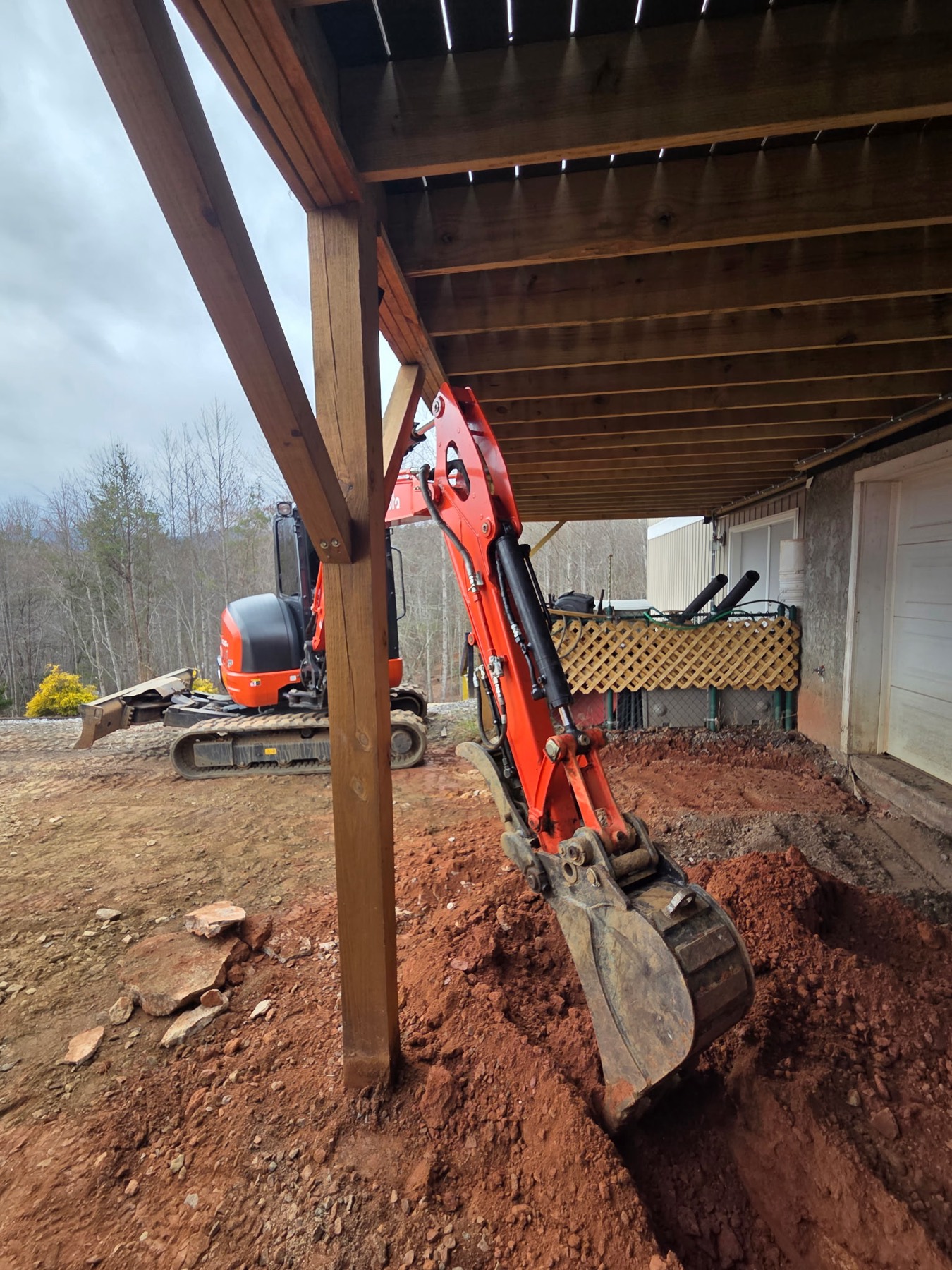 Excavating in tight spaces by Cress Construction
