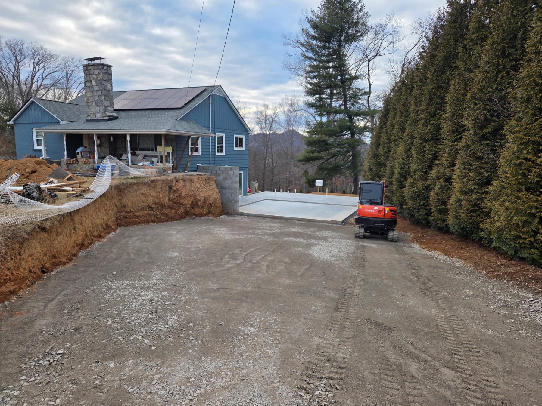 Site grading and prep by Cress Construction