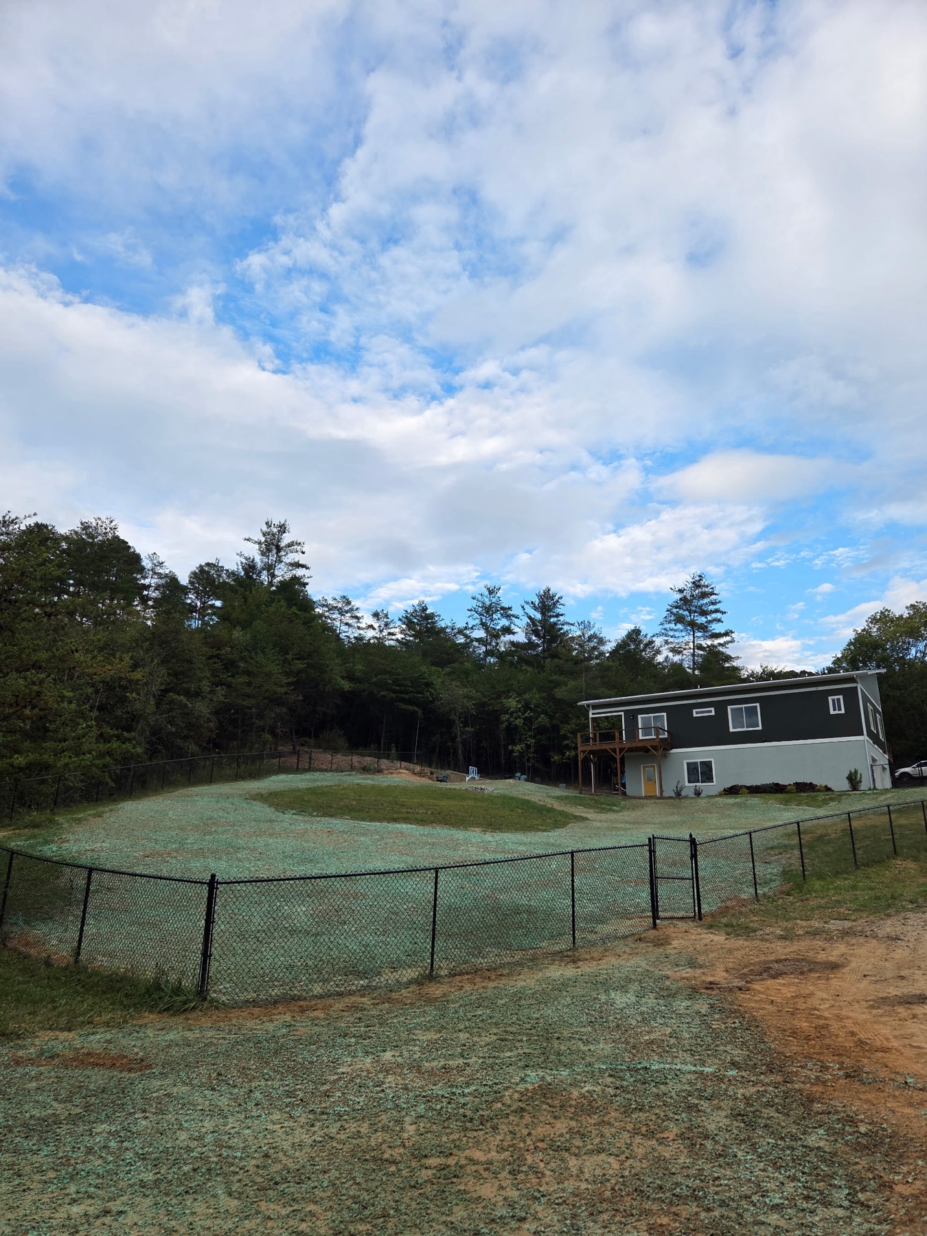 Yard grading by Cress Construction